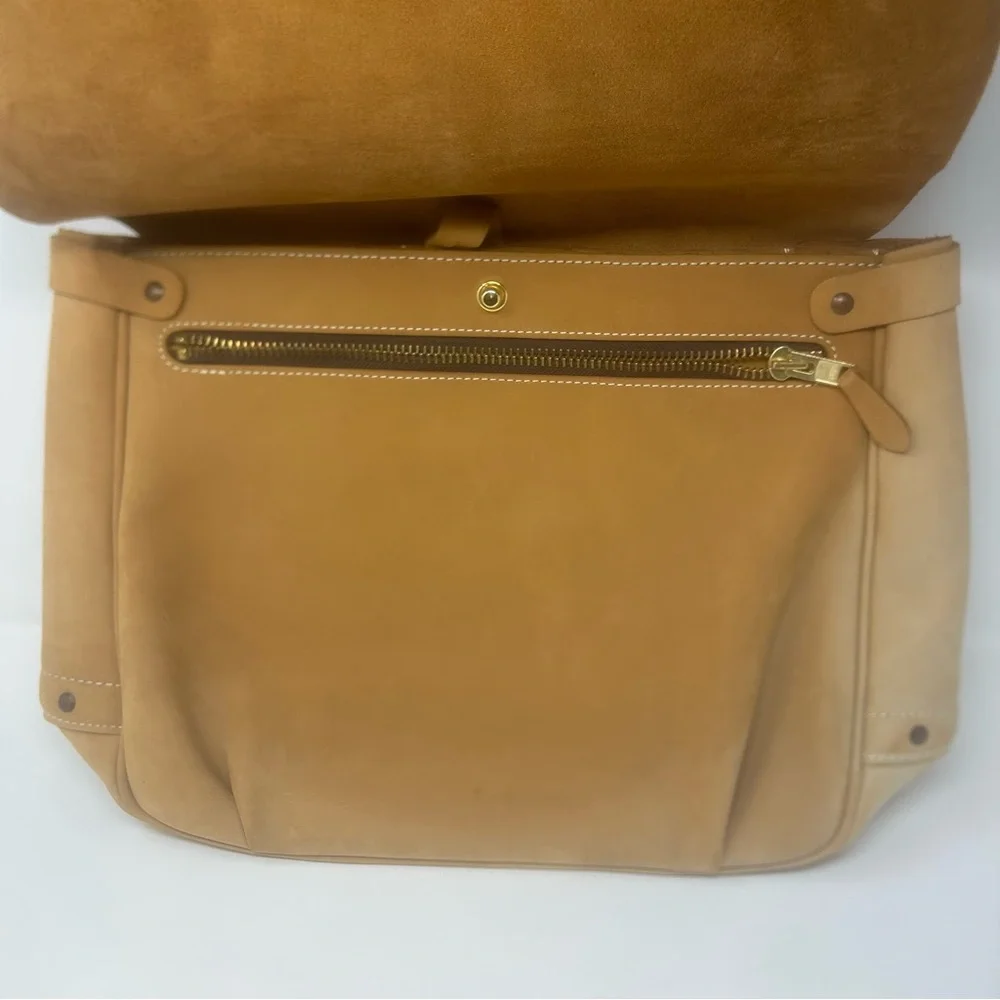 J. Peterman Co. British Tan Saddle leather bag